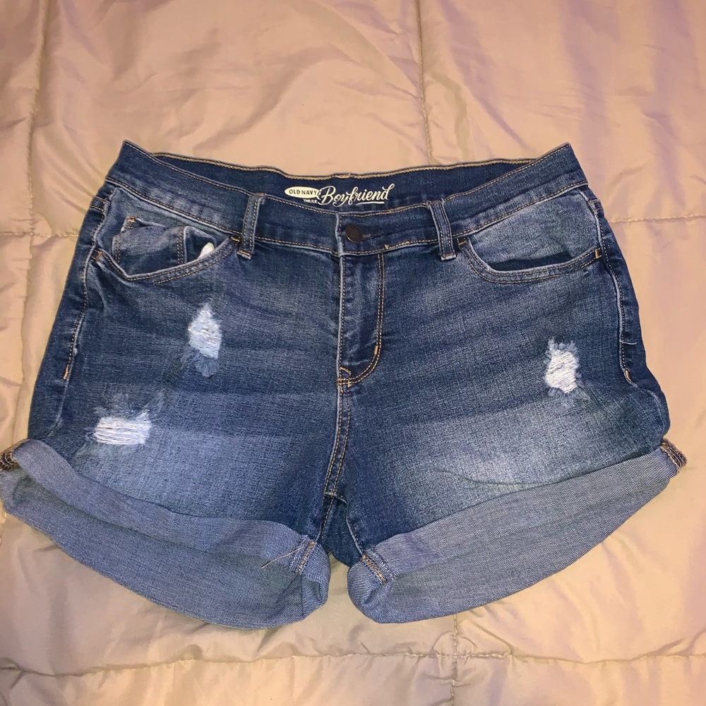 Old navy ripped boyfriend shorts